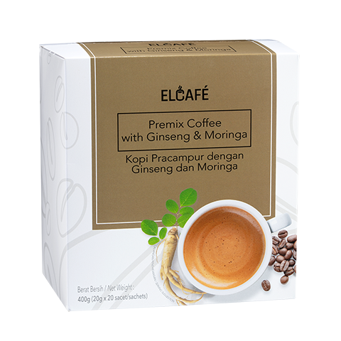 Elcafé Premix Coffee with Ginseng & Moringa